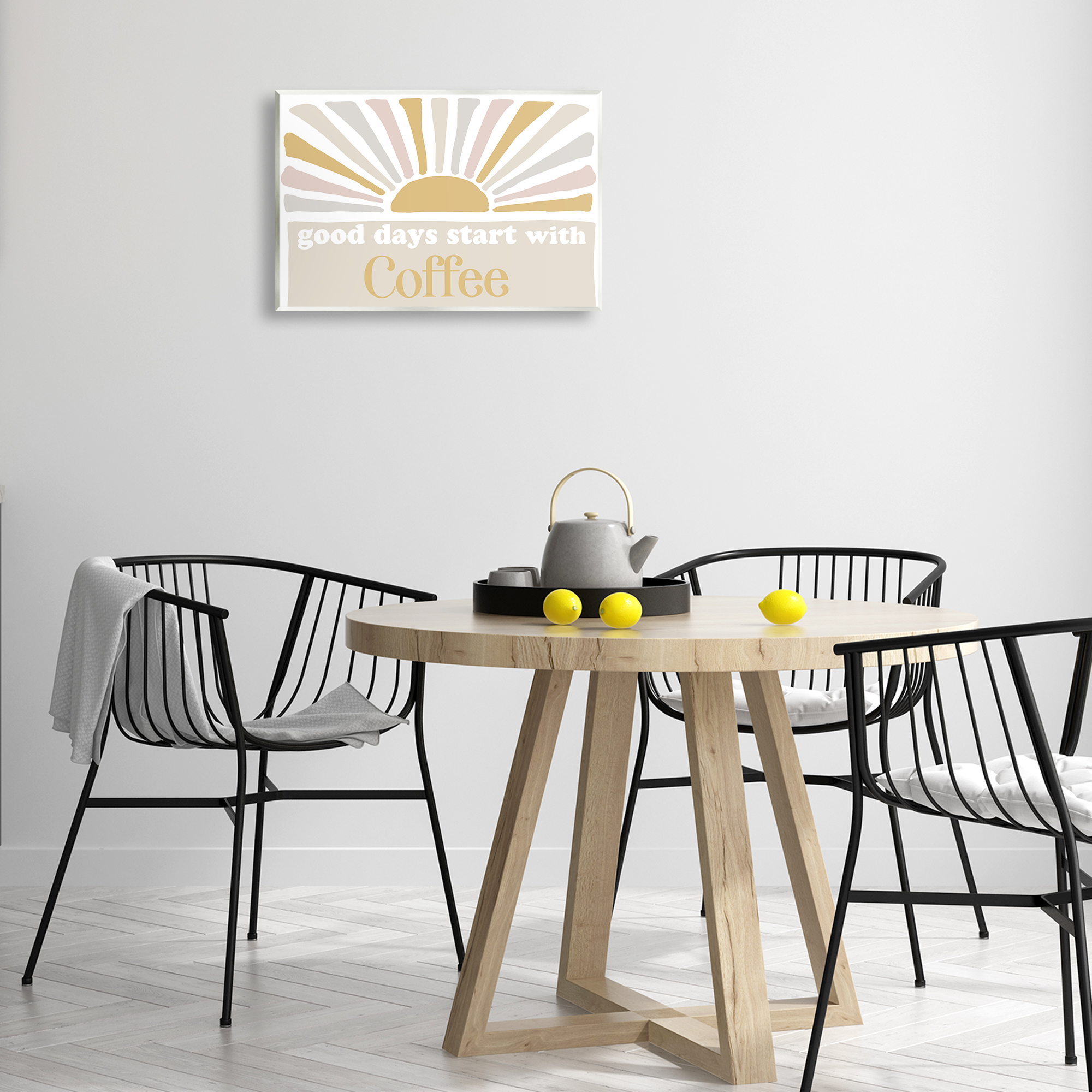 Stupell Industries Good Days Coffee Landscape Painting Unframed Art Print Wall Art, 19 x 13