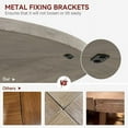 thumbnail image 3 of DSstyles DSstyles 47-Inch Round Dining Table for 4 with 1.59-Inch Thick Board, Kitchen Table, Dinner Table with Storage Shelves & Roman Metal Legs for Dining Room,Kitchen,Living Room (Table Only), 3 of 9