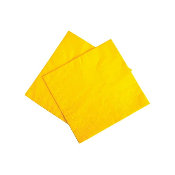 Rhode Island Novelty Lot 50 9.75" Yellow Beverage Bar Drink Part Decoration Paper Napkins