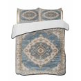 thumbnail image 2 of Boho Blue Full Size Down Alternative Comforter, Lightweight Comforter Quilt Bedding Set with Pillow Shams Retro Tribal Traditional Distressed Printed All Seasons Bed Comforter Duvet Insert 78"x90", 2 of 7