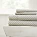 thumbnail image 3 of Linen Market 4 Piece Sheet Set Patterned, Full, Scallop Gray, 3 of 5