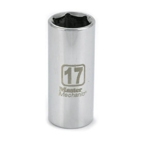 

2PC Apex Tool Group 120089 Master Mechanic 3/8 Inch Drive 17Mm Deep Socket
