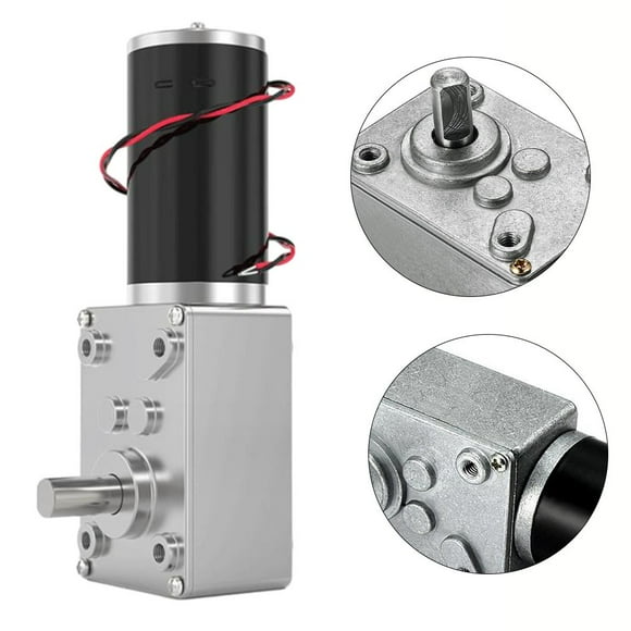 Moteur de Boîte de Vitesses DC 12V 24V Couple Élevé Vitesse Électrique Réduit la Turbine Ver 24V260RPM