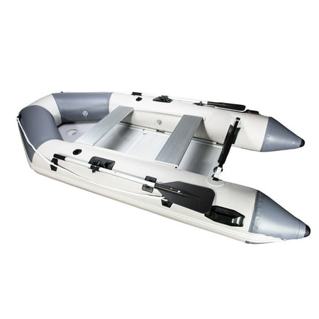 Premium PVC Recreational Fishing Inflatable Boat Dinghy 9.8 Feet Pneumatic Portable