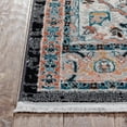thumbnail image 6 of Well Woven Lycie Black Pink Vintage Oriental Medallion Boho Rug (2'7" x 9'10" Runner), 6 of 9