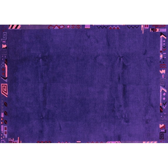 Ahgly Company Indoor Rectangle Abstract Pink Modern Area Rugs, 4' x 6'