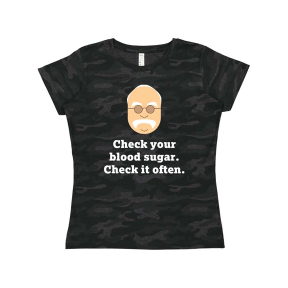 Inktastic Check Your Blood Sugar Diabetes Women's T-Shirt