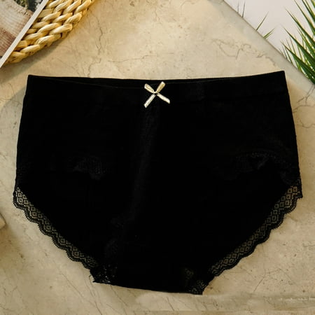 Panties for Women Bow Decor Panty Women s Seamless Panties Bubble High Elastic Seamless Cotton Breathable Mid-Waist Hip Lift Breathable Strench Briefs QIPOPIQ Clearance