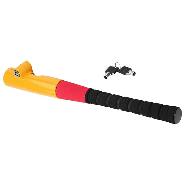 Nestingho Para Volante De Auto Amarillo Con Cerradura De Cono Antirrobo Y Ajustable