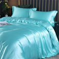 thumbnail image 1 of Turquoise Mulberry Silk Bedding Set, 1 of 9