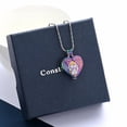 thumbnail image 3 of Personalize Stainless Steel Paw Print Heart Urn Pendant Cremation Jewelry for Dog Cat Ashes Urn Necklace Pet Memorial Jewelry Necklace that Opens inside, 3 of 7