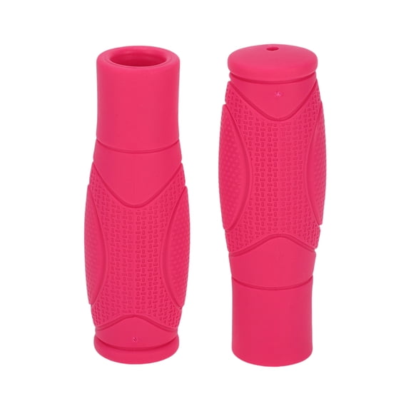 Unique Bargains Bike Handlebar Grips Covers 125mm Long Lightweight Cycling End Grips Protector Pink 1 Pair