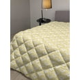 thumbnail image 2 of Yellow and White Down Alternative Comforter, Ornate Floral Pattern with Swirls Curls Symmetrical Overlap Motifs, Microfiber Quilt for All Season, 5 Sizes, Pale Yellow White, by Ambesonne, 2 of 3