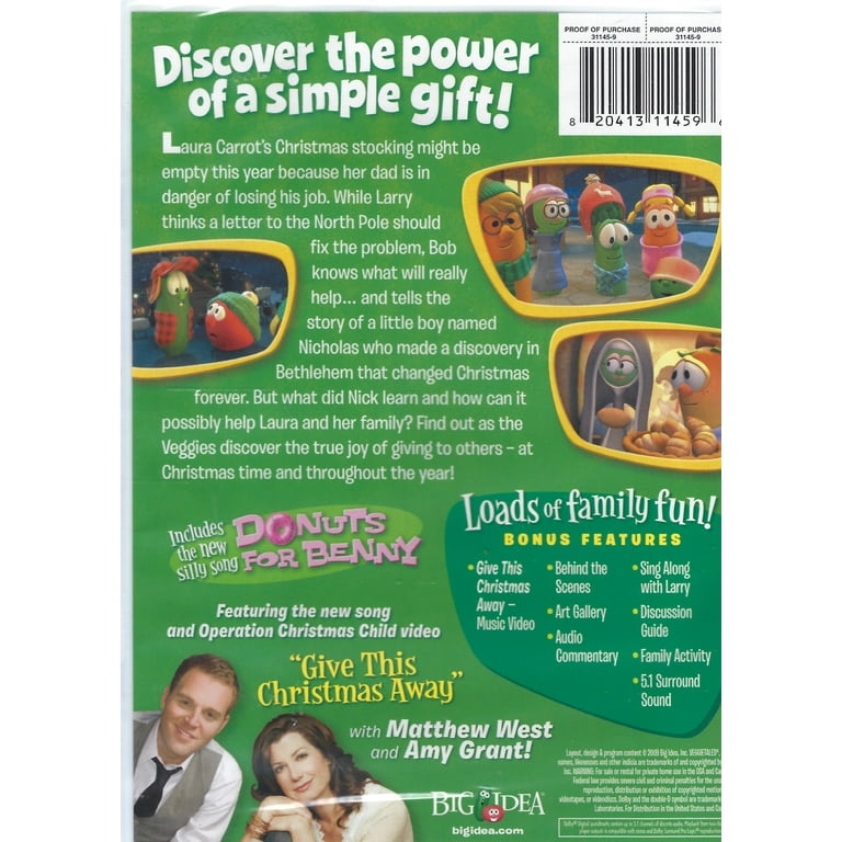 Big Idea Productions 14068 DVD - Veggie Tales St Nicholas a