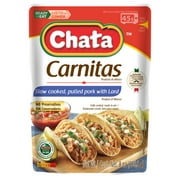 Chata Pork Carnitas Pouch, 8 oz, Pack of 1, 1/3 Cup Serving Size, 18gr per Serving