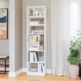 thumbnail image 2 of Valenca Bookcase 4.0 with 10 shelves in White, 2 of 7