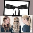 thumbnail image 3 of Ksopiavobs 6pcs Bow Hair Clips for Women Girls, Hair Bows Ribbons for Hair Bowknot Hair Clips with Long Tail, Coquette Long Hair Accessories Barrettes Hair Clips With Bow (Black), 3 of 7