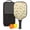 Black, variant on Pickleball Paddles Set Of 1, Fiberglass Surface, Spring Flowers Floral Print, 1 Paddle, 2 Balls & Bag