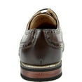 thumbnail image 4 of Bruno Marc Mens Brogues Leather Lined Lace-up Wing-Tip Formal Dress Oxford Shoes PRINCE-09 DARK/BROWN Size 7.5, 4 of 5