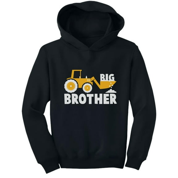 Tstars Boys Big Brother Shirt Gifts for Brother Big Brother Tractor Loving Boy Baby Announcement Big Bro Pregnancy Announcement Gifts for Boys Shirts for Grandson Toddler Hoodie