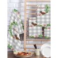 thumbnail image 2 of Spring Botanical Kitchen Dish Towels for Drying Dishes Set of 3, Garden Birds Floral Leaves Gray Plaid Waffle Weave Microfiber Hand Tea Bathroom Towels Quick Dry & Absorbent Towel 15.7x23.6, 2 of 7