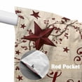 thumbnail image 4 of Vintage Country Swag Valances for Windows, Kitchen Window Curtains Over Sink, Vintage Rustic Texas Stars Plants Branch Window Treatment Curtains for Living Room/Bedroom Curtains 2 Panel Sets 36"x45", 4 of 8