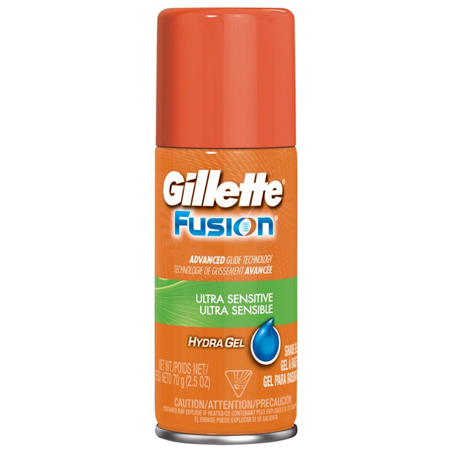 Gillette Fusion Ultra Sensitive Hydra Gel Shave Gel 2.5 oz. Aerosol Can