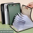 thumbnail image 2 of 1Pcs A4 Vertical13 Pocket Expanding File Briefcases Handbag Paper Folder Organiser Document Bag Storage Blue, 2 of 5