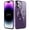 Purple, variant on Magnetic Clear Case with Camera Lens Film Protection for iPhone 11 Pro (5.8 Inch),Compatible with MagSafe Wireless Charging,Stylish Plating Shockproof Transparent Slim Phone Case,Purple