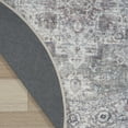 thumbnail image 6 of Nourison Home Machine Washable Series 1 7'10" x Round Ivory Grey Vintage Indoor Rug, 6 of 9