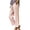 FD56_Pink, variant on Lumtrix Women's Striped Cropped Pants Summer Casual Cotton Linen Trousers Beach Travel Slacks with Pockets Pink S