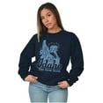 thumbnail image 5 of Retro Betty Boop Idaho State Outline Women Crewneck Sweatshirt Brisco Brands L, 5 of 6