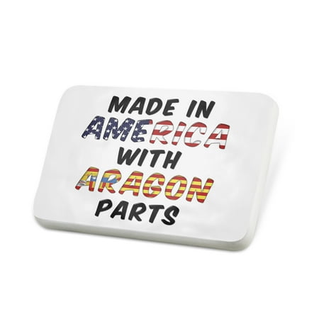 Porcelein Pin Made in America with Parts from Aragon Lapel Badge – NEONBLOND