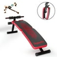 thumbnail image 1 of SuperFit Banc de Poids Pliant Ajustable Planche d'Assise Courbée Rouge, 1 of 10