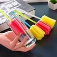 thumbnail image 3 of SJYYTT 1Pcs Bottle Brush Sponge Cup Brush with Straw Brushes Long Handle Cleaner Brush for Baby Bottle Glasswares Mugs Cups Kitchen Clean, 3 of 8
