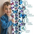 thumbnail image 3 of Blackout Kids Curtains,Lightblue Butterfly Pattern Childrens Insulated Curtains Set Of 2,Bedroom Essentials,Toddler Room Decor 42"x63", 3 of 5