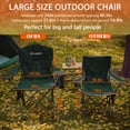 thumbnail image 3 of KingCamp Folding Camping Chair, Heavy Duty Camping Chair with Carry Bag, Oversized Lawn Chairs, Support 300 lbs Green, 3 of 12