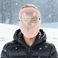 thumbnail image 4 of Unique Bargains 1 Pc Cold-proof Face Mask Removable Balaclava for Cycling Pink, 4 of 6