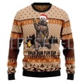 thumbnail image 2 of Suéter feo navideño con dibujo de perro, gato, Papá Noel, tatuaje retro, mangas largas, estampado 3D, otoño e invierno, jersey informal Harajuku X14, 2 of 5