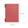 thumbnail image 3 of Coil Notebook, 2 Pack B5 Thick Plastic Hardcover Ruled Journals, 60 Sheets 120 Pages, for Study and Workspace Note Taking, Memo Notepads for Institute and Travel, Red, by FAJHHA, 3 of 8
