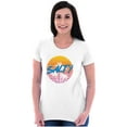 thumbnail image 4 of Salty Retro 80s 90s Sunset Beach Vibe Womens Fitted Plus Size Graphic Tee Brisco Brands 2X, 4 of 5
