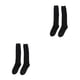 thumbnail image 3 of Qarigey Medias altas y gruesas, calcetines de moda, calentador de muslo, uniforme, protección, flexibilidad, accesorios de disfraz, mujer, niñas, negro negro 2piezas Qarigey CBP387468, 3 of 5