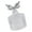 6302 Silver, variant on Multi Compartment Plastic Treat Bowl With Butterfly Embellishments For Wedding Favor Organization