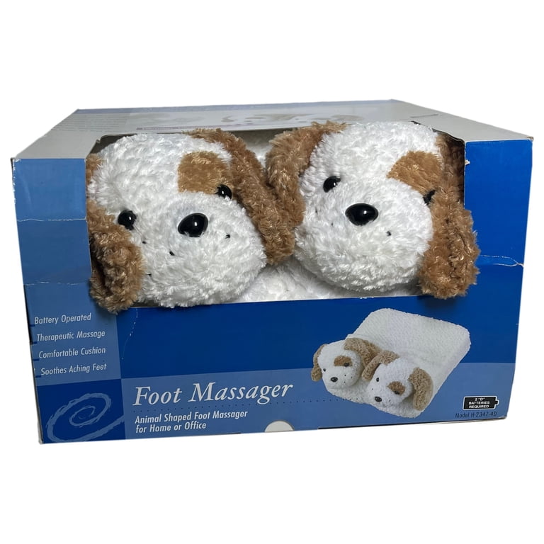 Animal Shape Puppy Dog Foot Massager Vibrating Cushion Massage