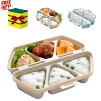 2026 New 6 In 1 Onigiri Mold, Triangle Onigiri Mold, Onigiri Molds Set for Musubi & Japanese Rice Balls, Easy-Release Nonstick Onigiri Press, Quick To Shape, Store,Blue