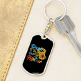 thumbnail image 6 of Blessed to be Called Mother Flowers  Mom Stainless Steel or 18k Gold Premium Swivel Dog Tag Keychain, 6 of 16