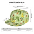 thumbnail image 6 of Fotbe Cute Dinosaurs Cartoon Flat Bill Visor Cap Classic Snapback Hat Polyester Foam Trucker Hat Trucker Cap Adjustable Baseball Cap, 6 of 9