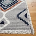thumbnail image 3 of SAFAVIEH Marrakesh Augustin Southwestern Polyester Area Rug, Grey/Blue Rust, 4' x 6', 3 of 8