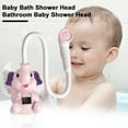 thumbnail image 2 of BAELLERT Elephant Baby Bath Shower Head with LCD Display Water Thermometer Electric Rechargeable Bathroom Showerhead Sprayer Toddlers Infants Tub Toy Boys Girls Gift, 2 of 8
