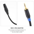 thumbnail image 2 of LEEYNEER Party Accessory Audio Cord DIN 5-Pin Adapter MIDI To 3.5mm Cable Male Head Female, 2 of 6